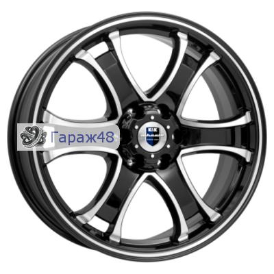 K&amp;K KC727 R18 / 7.5J PCD 6x139.7 ET 25 ЦО 106.1 Литые Черный глянцевый с полированной лицевой поверхностью
